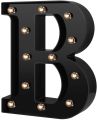 Led Letters Numbers Lights 26 Alphabet &  Decorative Marquee Lamps for Events Wedding Party Birthday Home Bar(Colour Golden and Black). 