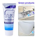120ml Multipurpose Silicone Sealant Waterproof Caulk Seal Mouldproof Fast Drying Adhesive Glass Glue For Bathroom Kitchen. 