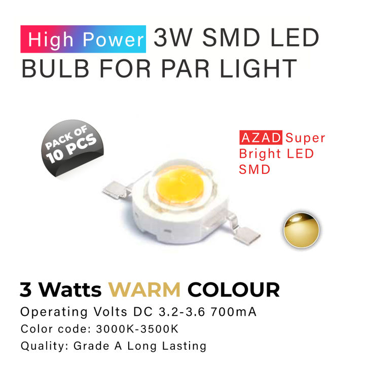 3%20Watts%20High%20Power%20SMD%20LED%20Lights%20Warm%20-%20Image%202