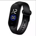 Pack of 2 Black Digital Square Wrist Watch LED Display watch For Men. 