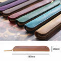 HiStrawberry Genuine Leather Zipper Pen Bag Mini Small Pencil Case Apple Electronic Writing Pen Protective Sheath Creative Vintage Style. 