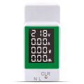 Din Rail Wattmeter Voltmeter Ammeter Powers Meter AC50-300V Volt Amp Powers Factor Time Energy Voltage Current Monitor. 