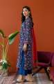 Orient Unstitched 3 Piece Printed Khaddar Shirt , Khaddar Pant And Khaddar Dupatta For Woman and Girls - Colour: Blue -Design code: OTL-23-333/U BLUE - Collection: Orient Winter Vol. I 2023 - Collection: Winter Vol. I 2023. 