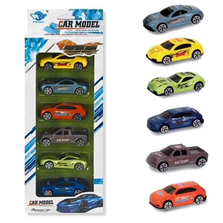 6 Pcs Set - Metal Cars Alloy Die Cast Toy