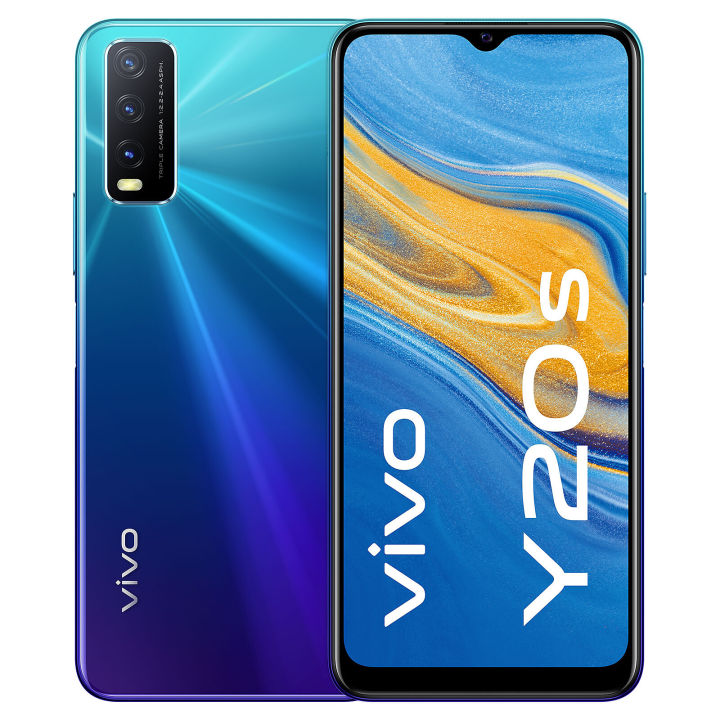 Vivo Y20s - 6.51 Inches IPS LCD Display - 8GB RAM - 256GB Storage - Official PTA Approved - Fingerprint Sensor - Helio P80 Processor - (Phone and Box. No Charger and No Accessories Included - Mix Color)
