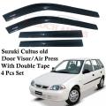 Suzuki Cultus Door Visor / Air Press / Sun Visor with 3MM Double Tape 2000 - 2017. 