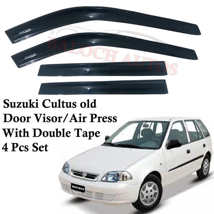 Suzuki Cultus Door Visor / Air Press / Sun Visor with 3MM Double Tape 2000 - 2017