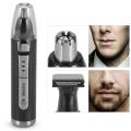 Kemei KM-6511 2-in-1 Professional Rechargeable Electric Nose Hair Trimmer Multifunctional Beard Trimmer Razor Men Clipper Hair and sideburns Trimmer Machine for Men. 