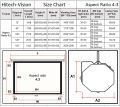 Hitech-Vision Manual pull Projector Screen - Matt White  100"  1:1  (6 ft x 6 ft). 