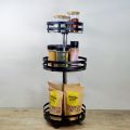 360° Rotatable Metal Storage Organizer by Matrix | Organizer for Kitchen Essentials | Rotating Storage Rack for Vanity & Dressing Tables | Smart Storage & Organizing Rotatable Rack. 