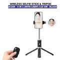 JC18 Selfie Stick 5.5 / 3.6 Feet JC16 Tripod Stand with Bluetooth Remote Selfie Stick Can Become Tripod Stand Foldable Easy To Carry Stand Stick 360 Rotatable for Traveling Tiktok Youtube Portable Selfie stick and Tripod. 