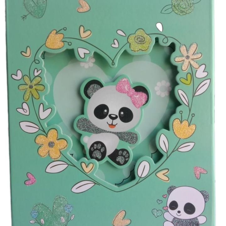 Fancy Lock Spiral Binding Diary Medium size with box Pages 60 Size 22 x