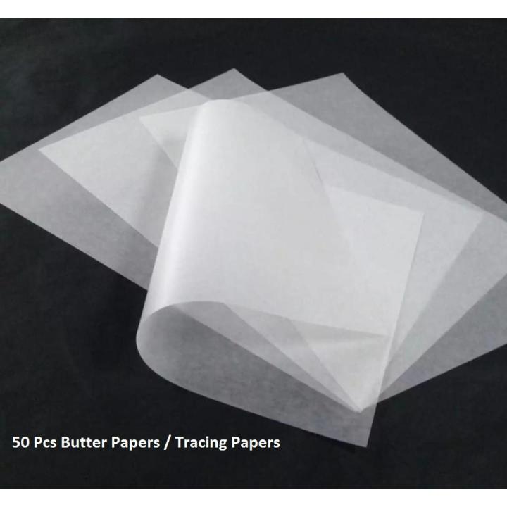 Butter Paper/ Tracing Paper - Pack of 50 Sheets