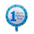 1st Birthday Decoration Kit for Boys & Girls - 70pc Combo- 60pc Balloons(white,silver,blue)(white,pink,red), 1 banner, 1st birthday foil balloon Set of 5, 2 Silver Curtains, 1pc dot tape, 1pc arch tape( First Birthday Theme Decorations for Boys & Girls ). 