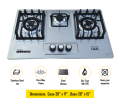 Kitchen Kenwoods 3 burner Stainless Steel Top Gas Hob with Automatic Ignition System(Both LPG And NG Models Available). 