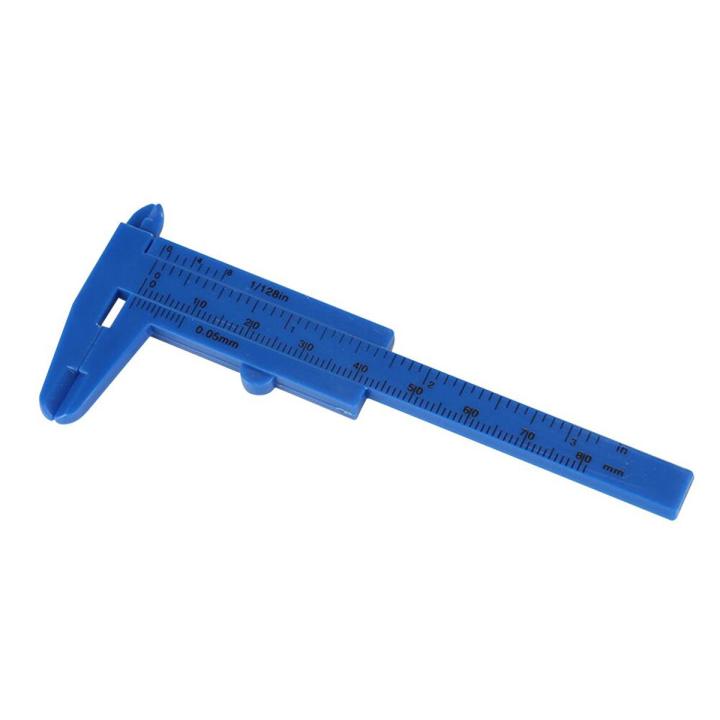 DIY Tool Scale Rulers Woodworking Metalworking Plumbing Model Making 150mm Vernier Caliper Aperture Depth Diameter Measure Tool-Blue
