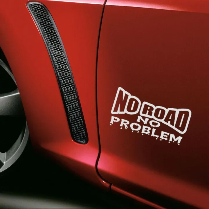 Car%20Sticker%20&%20Laptop%20Sticker%20-%20Funny%20"%20NO%20ROAD%20NO%20PROBLEM%20"%20PET%20Decal%20for%20Car%20Sticker%20Van%20Truck%204x4%20Off%20Road%20Approx.18cm%20x%209cm%20-%20Image%202