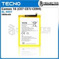 TECNO Spark 6 KE7 / Camon 16 CE7 / Camon 16 Pro CE8 Battery Replacement BL-49HT Battery with 5000mAh Capacity _ Silver. 