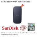 Sandisk E30 800MB/s 3.2 Portable SSD. 