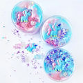 DENOSWIM 60/100ml Unicorn Slime Toy Crystal Plasticine Shining Milk Box DIY Slimes Decompression Toys for Kids. 