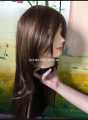 Front Puff Full head hair style wig for girls and women's-copper brown color. 