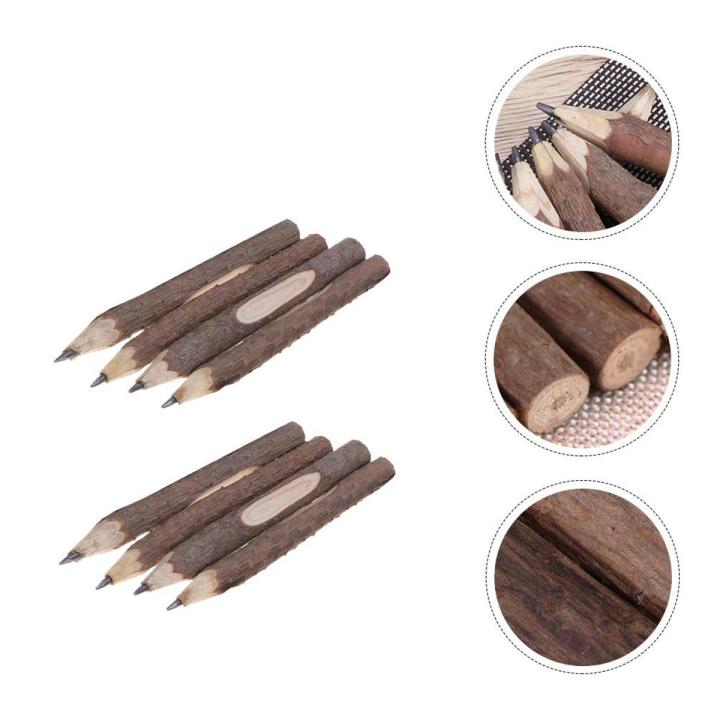 Pencils Wooden Pencil Twig Wood Branch Tree Pen Rustic Graphite Children Retro Bark Natural Kids Sketch Handmade Writing