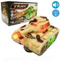 Army Tank Toy Light & Sound Battery operated Plastic Color May Vary. 