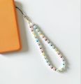 Phone Strap Lanyard Hanging Charm String Chain Beaded Cell Wrist Beads Keychain Mobile beaded Charms chain. 