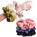 Hair Scrunchies for Women Large Scrunchie Satin Oversized Silk Thick Elastic Hair Ties Jumbo Hair Scrunchies. 