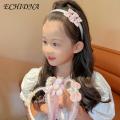 ECHIDNA Kids Princess Headband Shiny Kids Imitation Pearls Bowknot Decor Hair Hoop. 