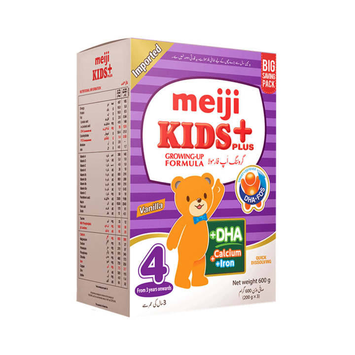 Alfatah Mall - MEIJI KIDS PLUS VANILLA 4 BOX 600GM-AFP-000332836