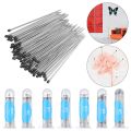 100Pcs Entomology Pin Specimen Pins Sharp Tip Needle High Hardness Education Pin Lab Accessories Insect Dissections Supplies. 
