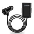 8A HMQ-C801 1.8m Cable  Max 4 Ports USB Car Charger. 