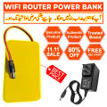 WiFi Router UPS Power Bank 12 Volts 1A 1.5A 3 to 4 Hours Backup Tp Link Tenda PTCL Fiber Huawie 12v Router with Adapter - WiFi Router UPS Power Bank 12 Volts. 