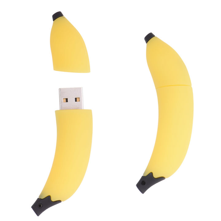 Gift 4GB Creative Gift 2GB 16JASTER Banana USB Flash Drive 64GB Cute Silicone Pen Drive 3GB 8GB U Disk for Kids