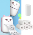Thermal Mini Printer Paper Roll 57*25mm for Portable Bluetooth Mini Printer for Printing Photos/ Pictures/Office Receipt/Labels/Note/QR Code/Labels/Memo. 