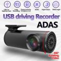 X6 USB Driving Recorder No Screen Car DVR Front Camera HD Starlight Night Vision ADAS Speed Display Dash Cam for Android. 