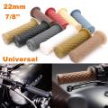Cafe Racer Handle Grips Silicone Motorcycle Handle Grips Vintage Style Rubber Grips 1 Set. 