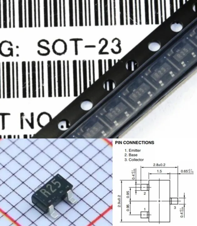 10pcs%202SC3356-T1B%20R25%20NPN%20Silicon%20RF%20Transistor%20SOT-23%20-%20Image%202