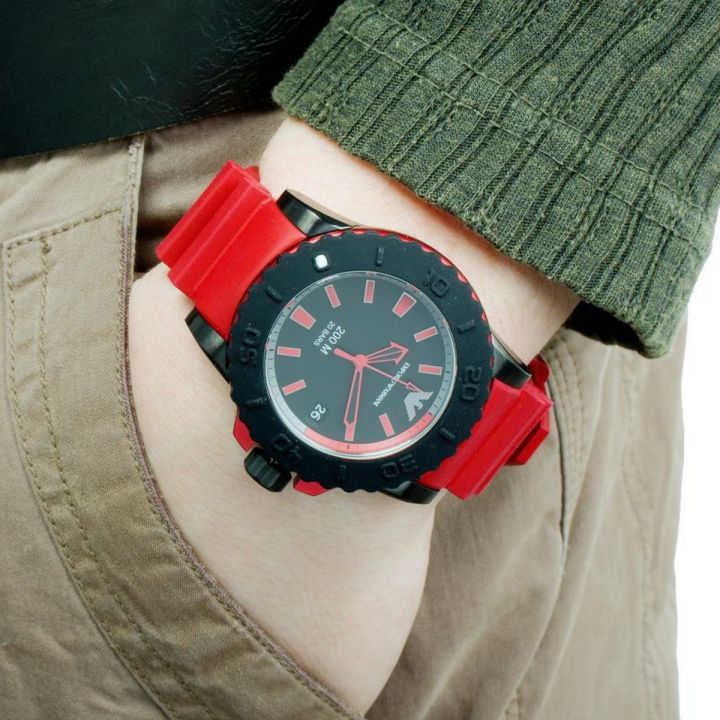 Armani watch rubber best sale