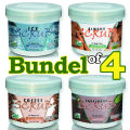 Bio Shop™ Bundle of 4 Scrubs | Coffee Scrub | Sandal Scrub | Almond Scrub | Ice Scrub 100gm Each. 