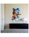 Cartoon Moana Maui Vaiana Break Wall Sticker for Kids Baby Rooms Nursery Decals Children Decoration Poster for Bedrooms. 