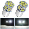 1 【Footprint】 1157 LED Bulb White 54SMD 1080 Lumens, 7528 2357 2057 LED Light Bulbs For Brake Tail Running Parking Backup Light. 