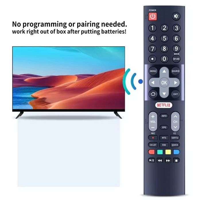 ORIENT Remote Control for SMART LED TV with YouTub Button