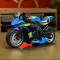 Diecast Heavy Bike Toy Model Light & Sound Pull Back Multicolor. 