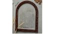 D-Shaped Wooden Mirror  Frame With Beautifull Carving By Hand. 