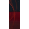 Orient Crystal 380I 380 Liters Inverter Refrigerator Glass Door Glaze Red Japanese Compressor. 