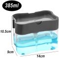 Dish Soap Dispenser Kitchen Detergent Dispenser Hand Pump Liquid Soap Dispenser Sink Organizer with Sponge Utensil Holder for Kitchen Bathroom. 