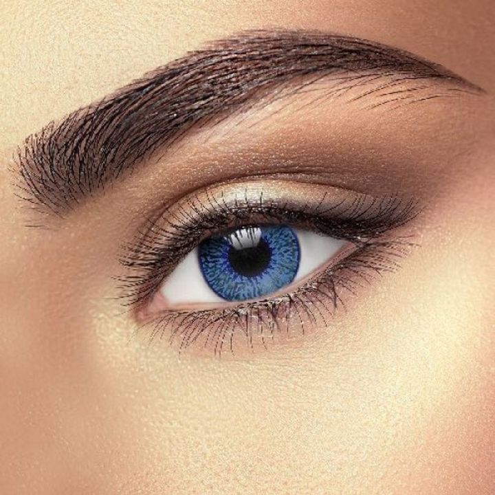 Grey and Blue Eye Lens for Women with Water and Kit - Quality Lens - All Colors Available
