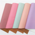 Pastel Colors Soft Smooth Synthetic Leather Faux Leather Fabric Sheets Felt Backing Leather Sheets for Bows Craft 21x29CM Q1017. 
